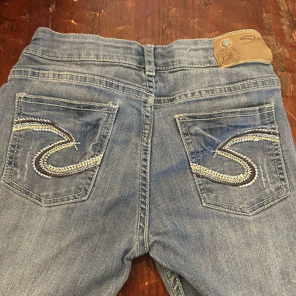 Silver Jeans Gilrs 10 Blue Sasha 1067 Adjustable Skinny Stretch Denim Youth C14
